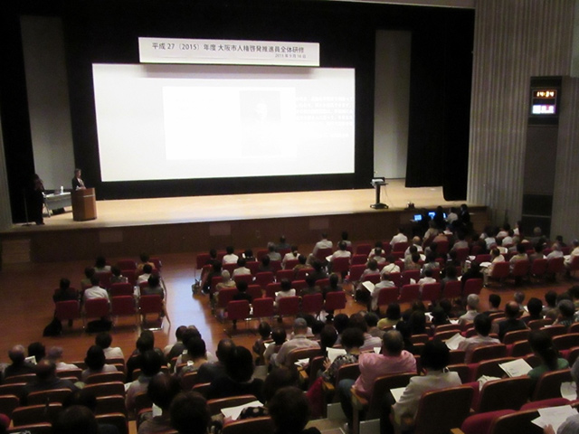 「戦後70年　杉原千畝と「命のビザ」杉原美智講演会」講演会場風景