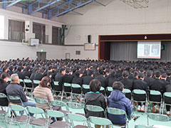 岐阜市立長森中学校で講演